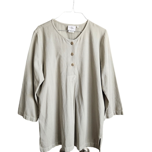 Hot Cotton by Marc Ware Womens Tunic Blouse Sz Medium - Picture 1 of 13